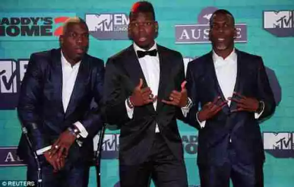 Paul Pogba And His Twin Brothers Danced Hilariously At MTV EMA (Photos, Video)